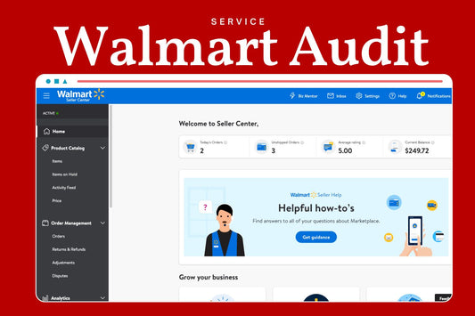 Walmart Marketplace or Walmart DSV Account Audit Services